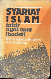 Image of Syariat Islam Tafsir Ayat-Ayat Ibadah